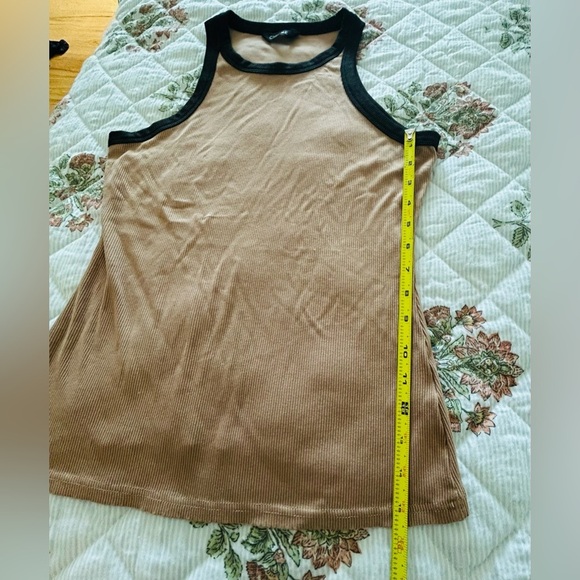 Chic  Me Women's Black and Tan Tank Top size XL - Picture 5 of 6